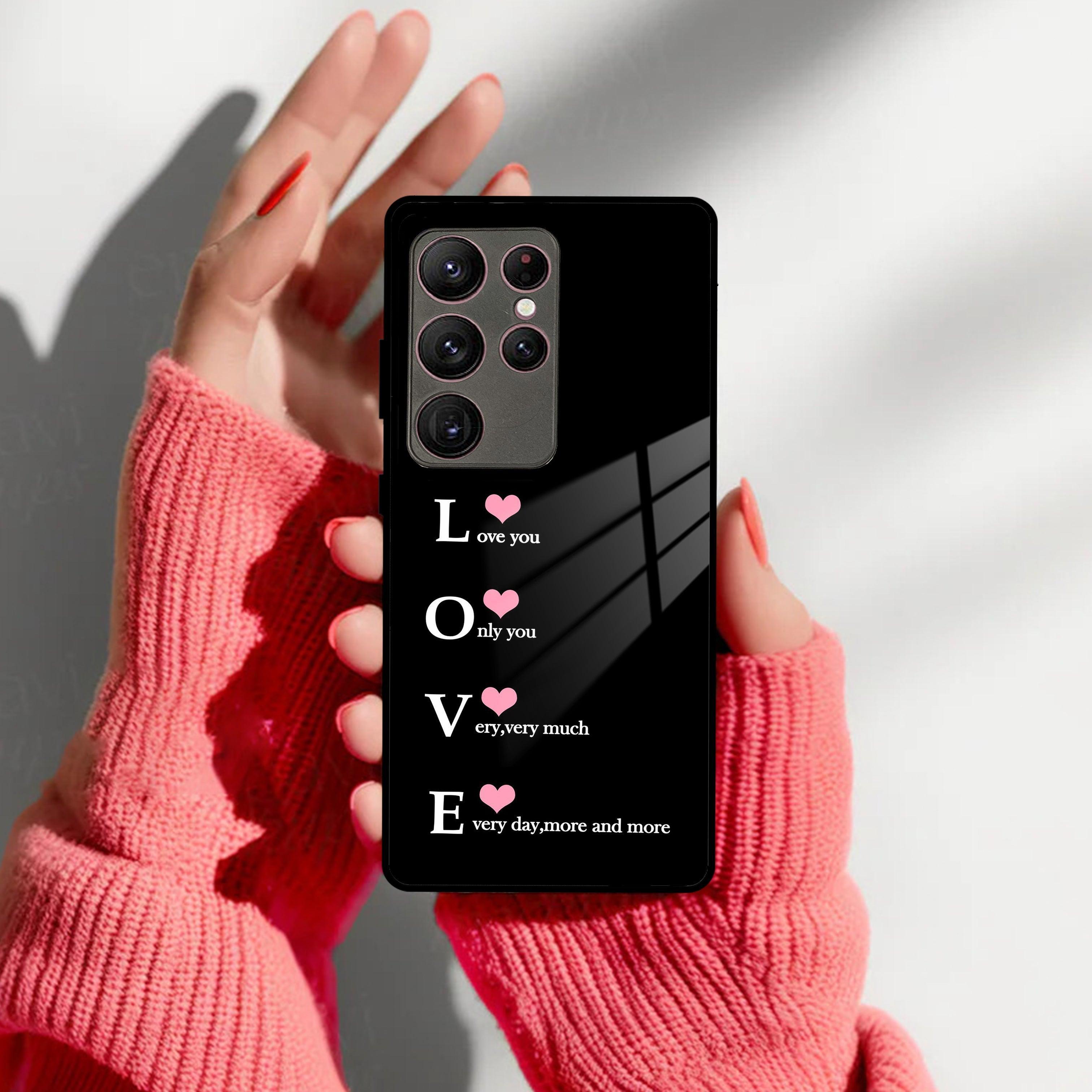 Love Glass Case Cover For Samsung - ShopOnCliQ