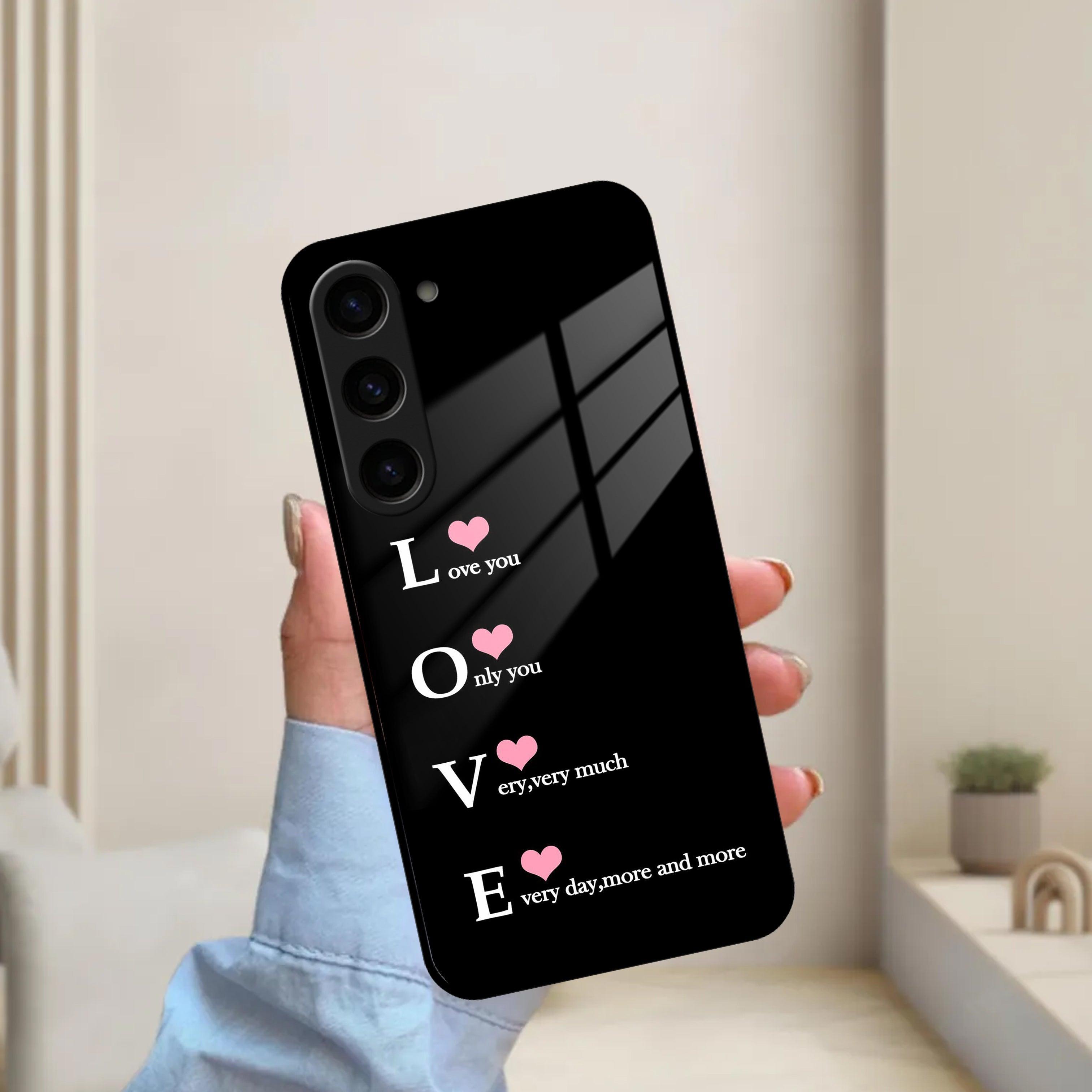 Love Glass Case Cover For Samsung - ShopOnCliQ