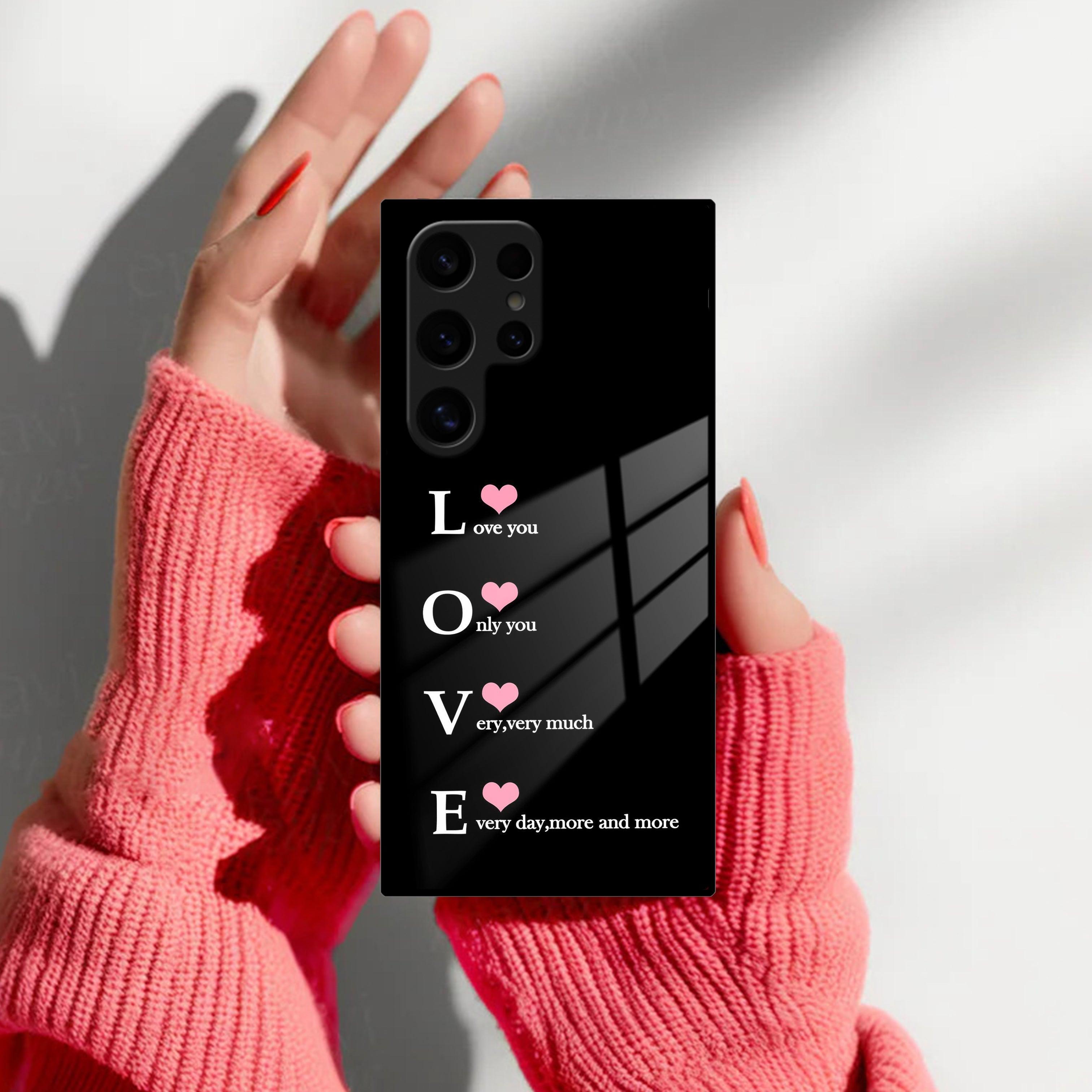 Love Glass Case Cover For Samsung - ShopOnCliQ