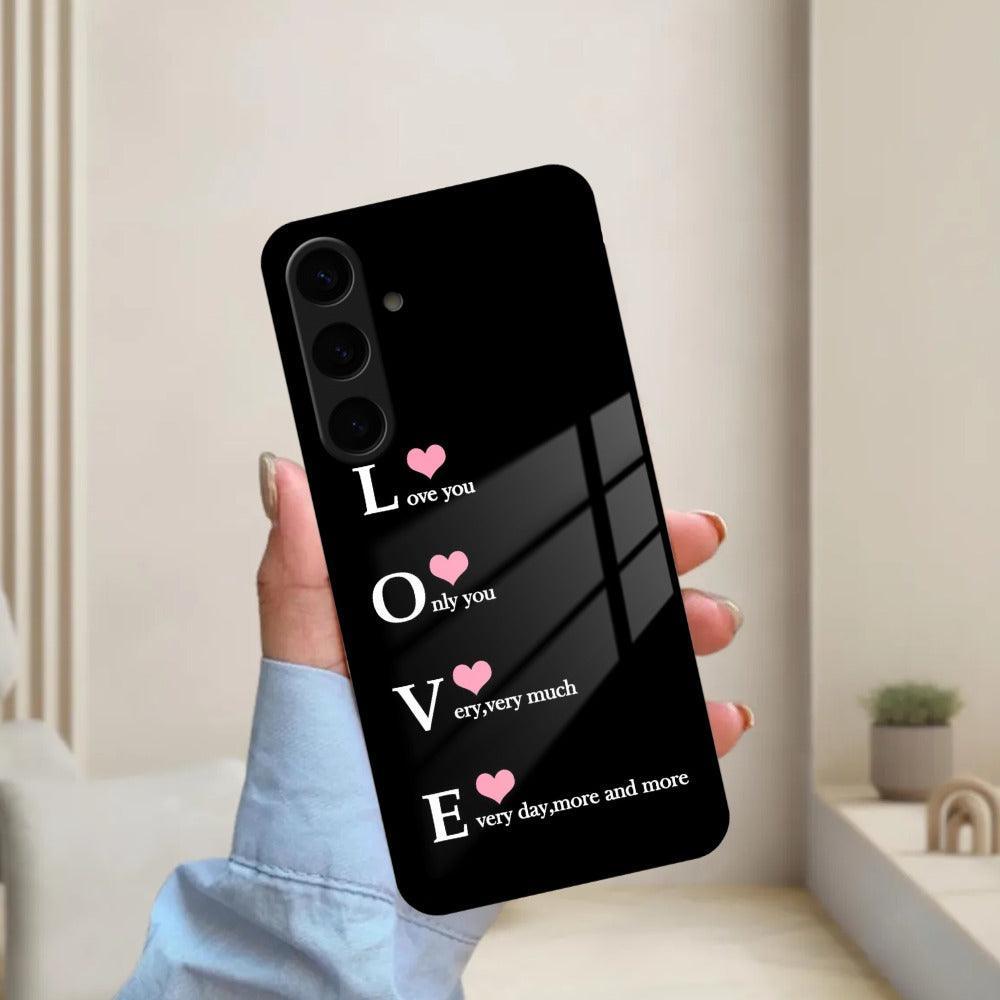 Love Glass Case Cover For Samsung - ShopOnCliQ