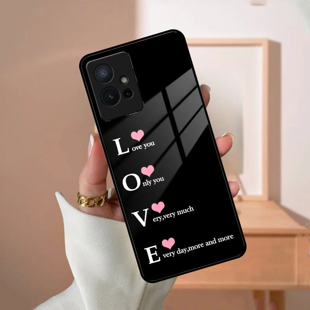 Love Glass Case Cover For Vivo - ShopOnCliQ