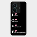 Love Glass Case Cover For Vivo T1 Pro 5G