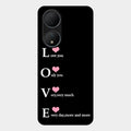Love Glass Case Cover For Vivo T2 5G