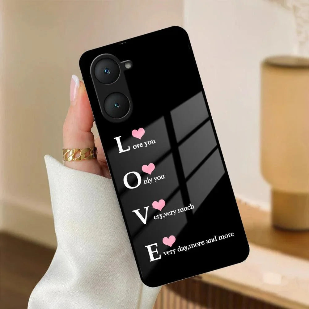 Love Glass Case Cover For Vivo - ShopOnCliQ