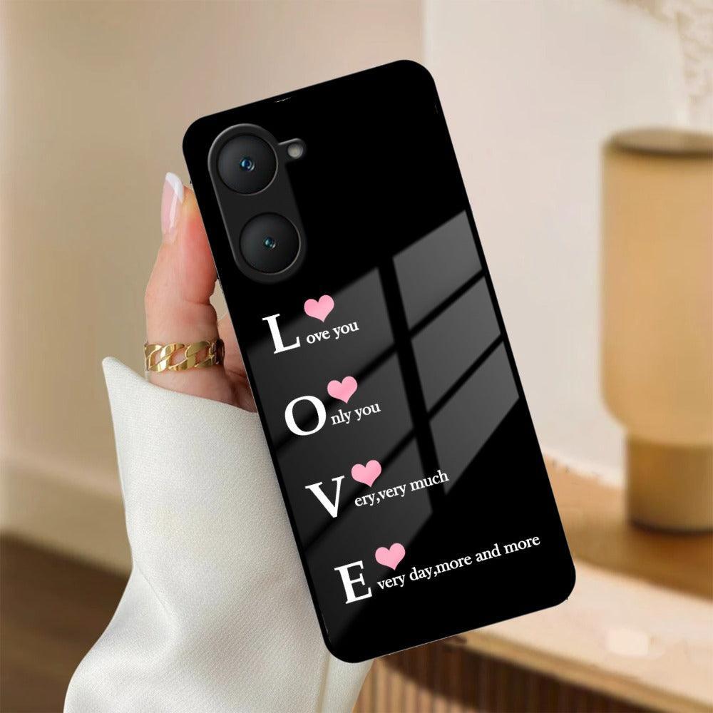 Love Glass Case Cover For iQOO
