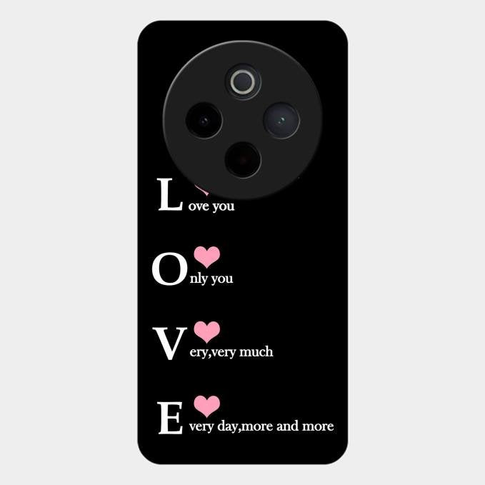 Love Glass Case Cover For Vivo T4 5G