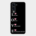 Love Glass Case Cover For Vivo T4 Lite 5G