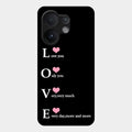 Love Glass Case Cover For Vivo T4 Pro 5G