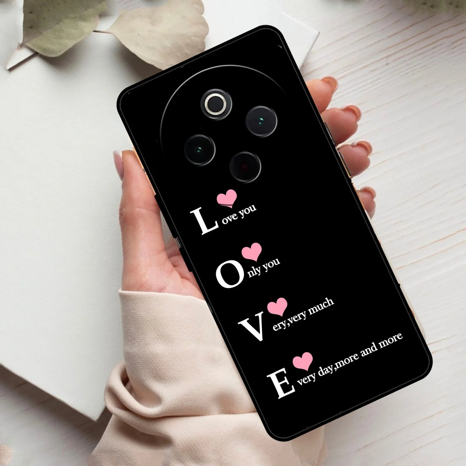 Love Glass Case Cover For Vivo - ShopOnCliQ