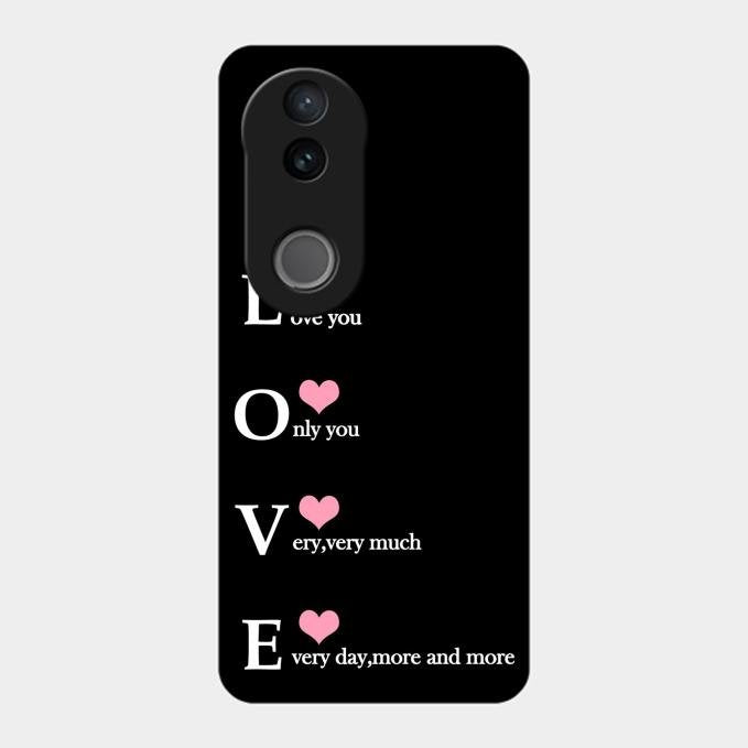 Love Glass Case Cover For Vivo T4R 5G