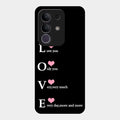 Love Glass Case Cover For Vivo T4X 5G
