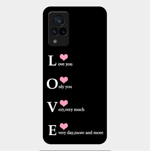 Love Glass Case Cover For Vivo V21 5G