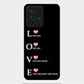 Love Glass Case Cover For Vivo V23 5G