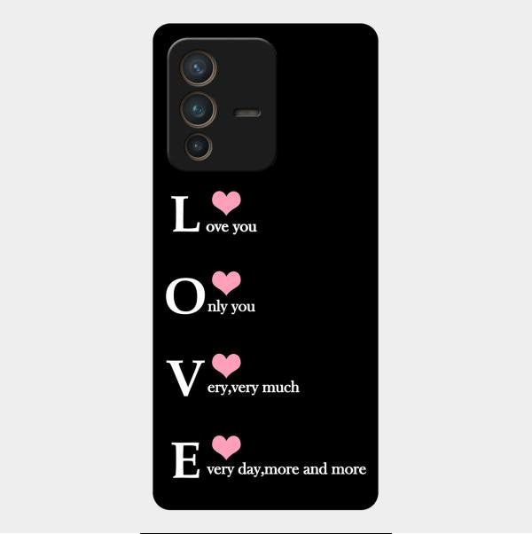 Love Glass Case Cover For Vivo V23 Pro 5G
