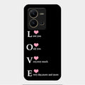 Love Glass Case Cover For Vivo V25 5G