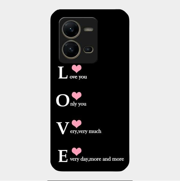 Love Glass Case Cover For Vivo V25 5G