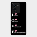 Love Glass Case Cover For Vivo V25 Pro 5G
