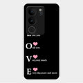 Love Glass Case Cover For Vivo V29 Pro 5G