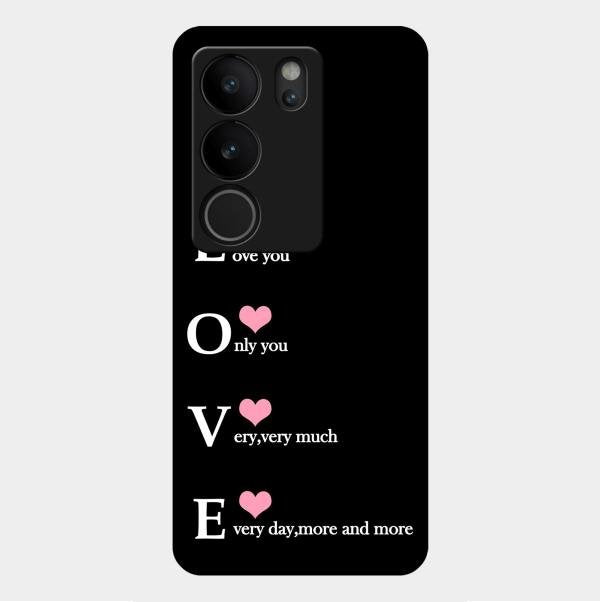 Love Glass Case Cover For Vivo V29 Pro 5G