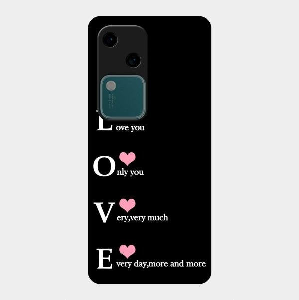 Love Glass Case Cover For Vivo V30 5G
