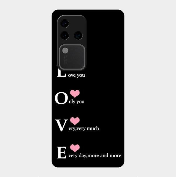 Love Glass Case Cover For Vivo V30 Pro 5G