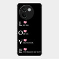 Love Glass Case Cover For Vivo V30E 5G
