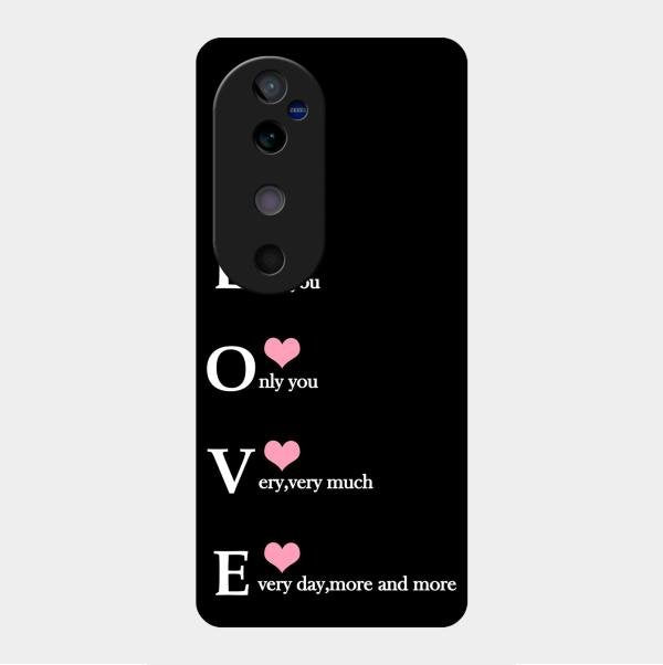 Love Glass Case Cover For Vivo V40 5G
