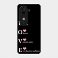 Love Glass Case Cover For Vivo V40E 5G