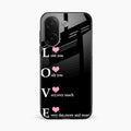 Love Glass Case Cover For Vivo V60e 5G