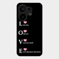 Love Glass Case Cover For Vivo X200 Fe 5G