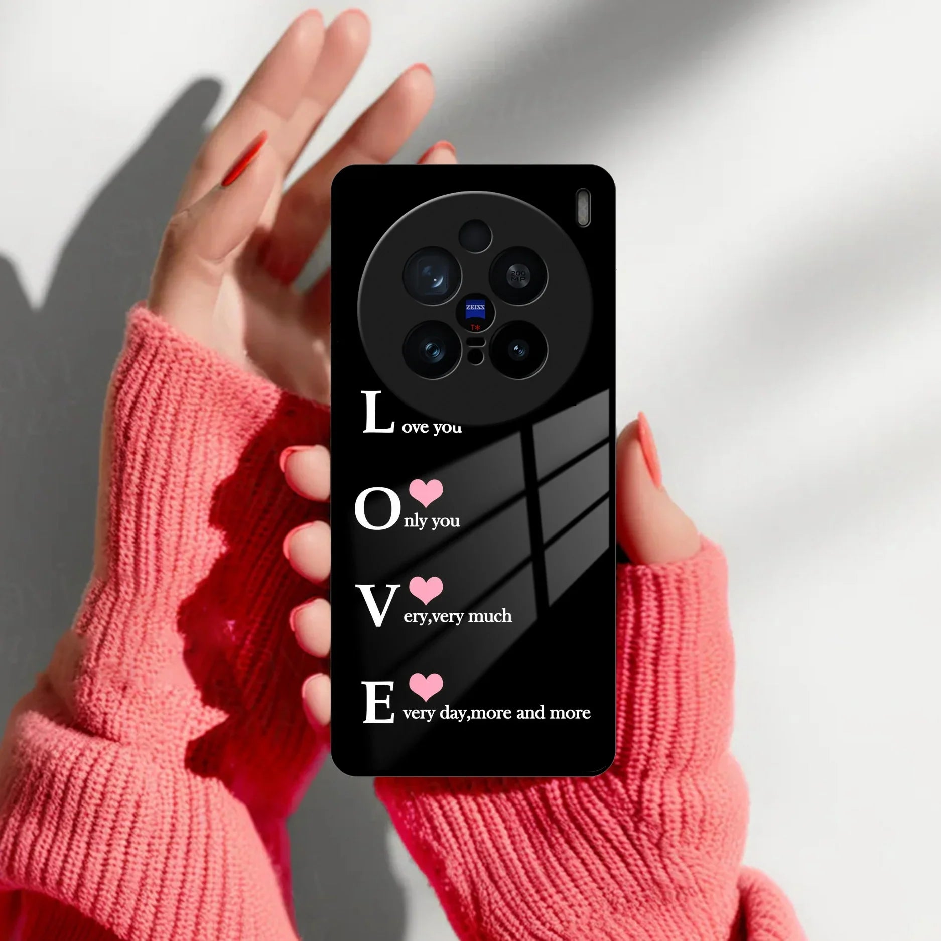 Love Glass Case Cover For Vivo - ShopOnCliQ