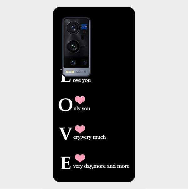 Love Glass Case Cover For Vivo X60 Pro Plus 5G