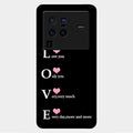 Love Glass Case Cover For Vivo X80 Pro 5G