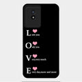 Love Glass Case Cover For Vivo Y02T