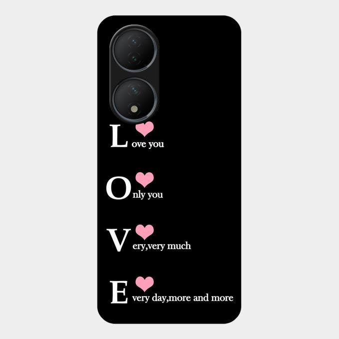 Love Glass Case Cover For Vivo Y100A 5G