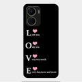 Love Glass Case Cover For Vivo Y16