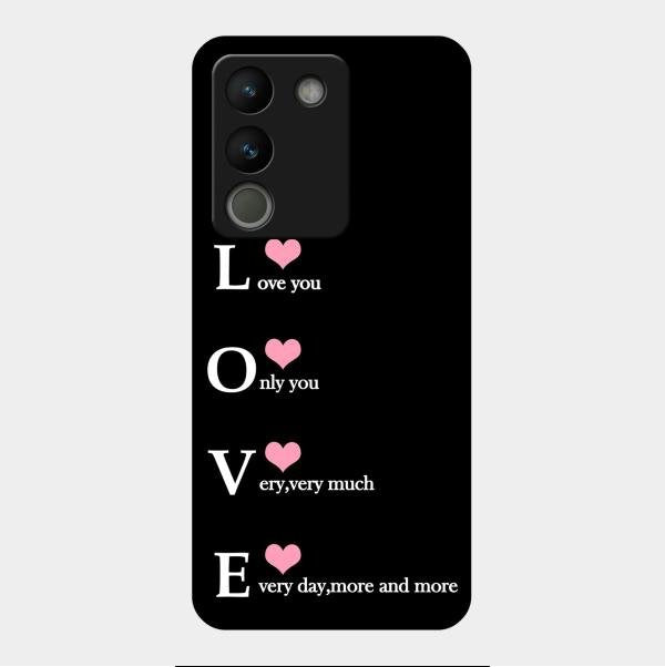 Love Glass Case Cover For Vivo Y200 5G
