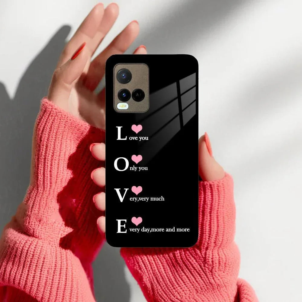 Love Glass Case Cover For Vivo - ShopOnCliQ