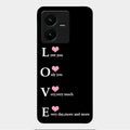 Love Glass Case Cover For Vivo Y22