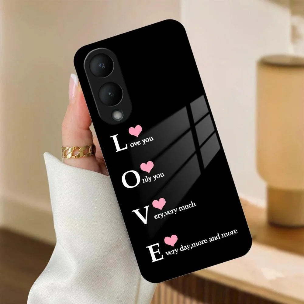 Love Glass Case Cover For Vivo - ShopOnCliQ