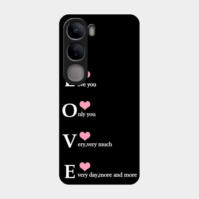 Love Glass Case Cover For Vivo Y300 5G