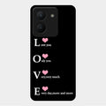 Love Glass Case Cover For Vivo Y36