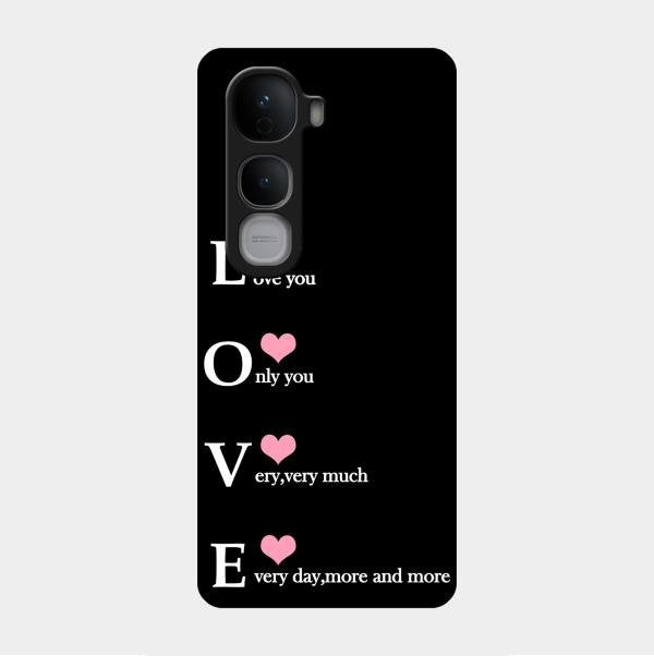 Love Glass Case Cover For Vivo Y400 Pro 5G