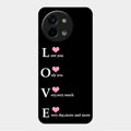 Love Glass Case Cover For Vivo Y58 5G