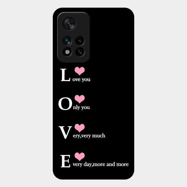 Love Glass Case Cover For Xiaomi 11I 5G