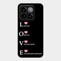 Love Glass Case Cover For Xiaomi 14 5G