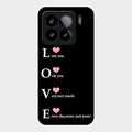 Love Glass Case Cover For Xiaomi 15 5G