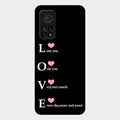 Love Glass Case Cover For Xiaomi Mi 10T Pro 5G