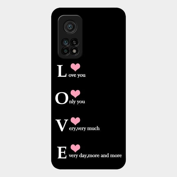 Love Glass Case Cover For Xiaomi Mi 10T Pro 5G