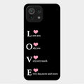 Love Glass Case Cover For Xiaomi Mi 11 Lite